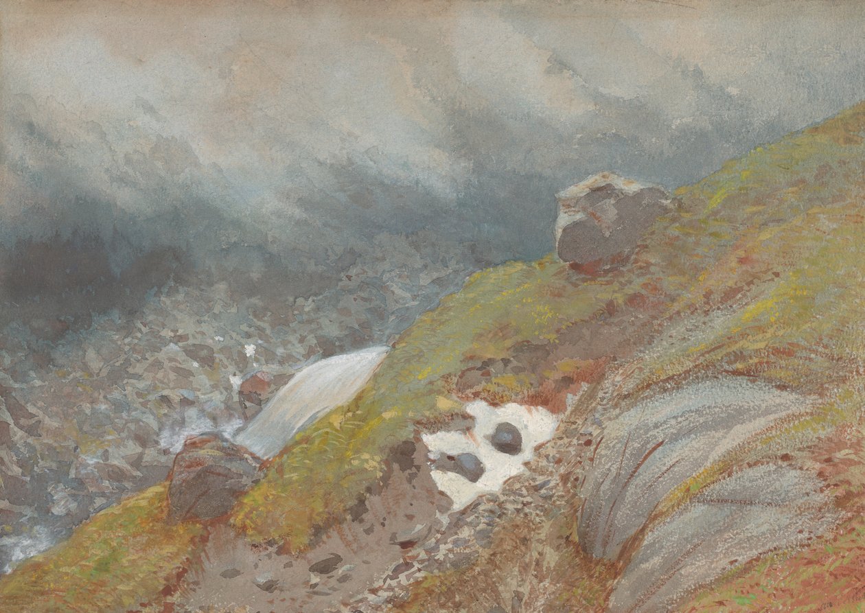 Vue au-dessus de Handeck, Suisse, 1875 - Eugène Viollet le Duc