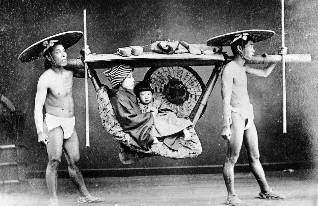 Litière japonaise, vers 1890 - European Photographer