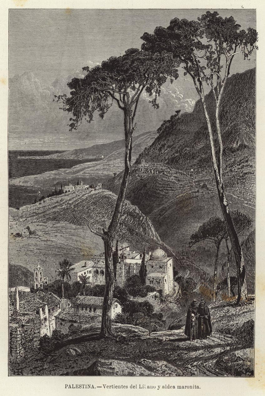 Palestine, Sources du Lilano et village maronite - European School