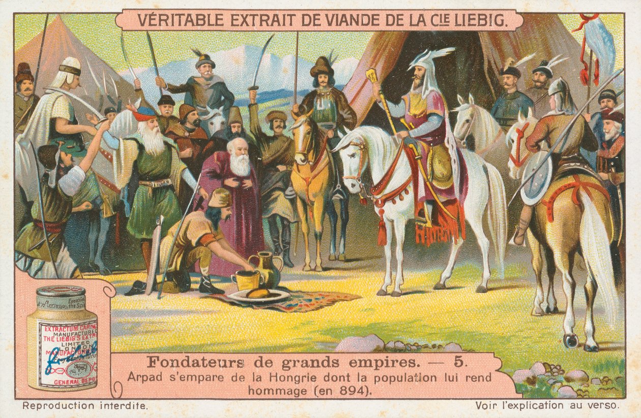 Arpad, carte de Liebig, début du 20e siècle (chromo) - European School