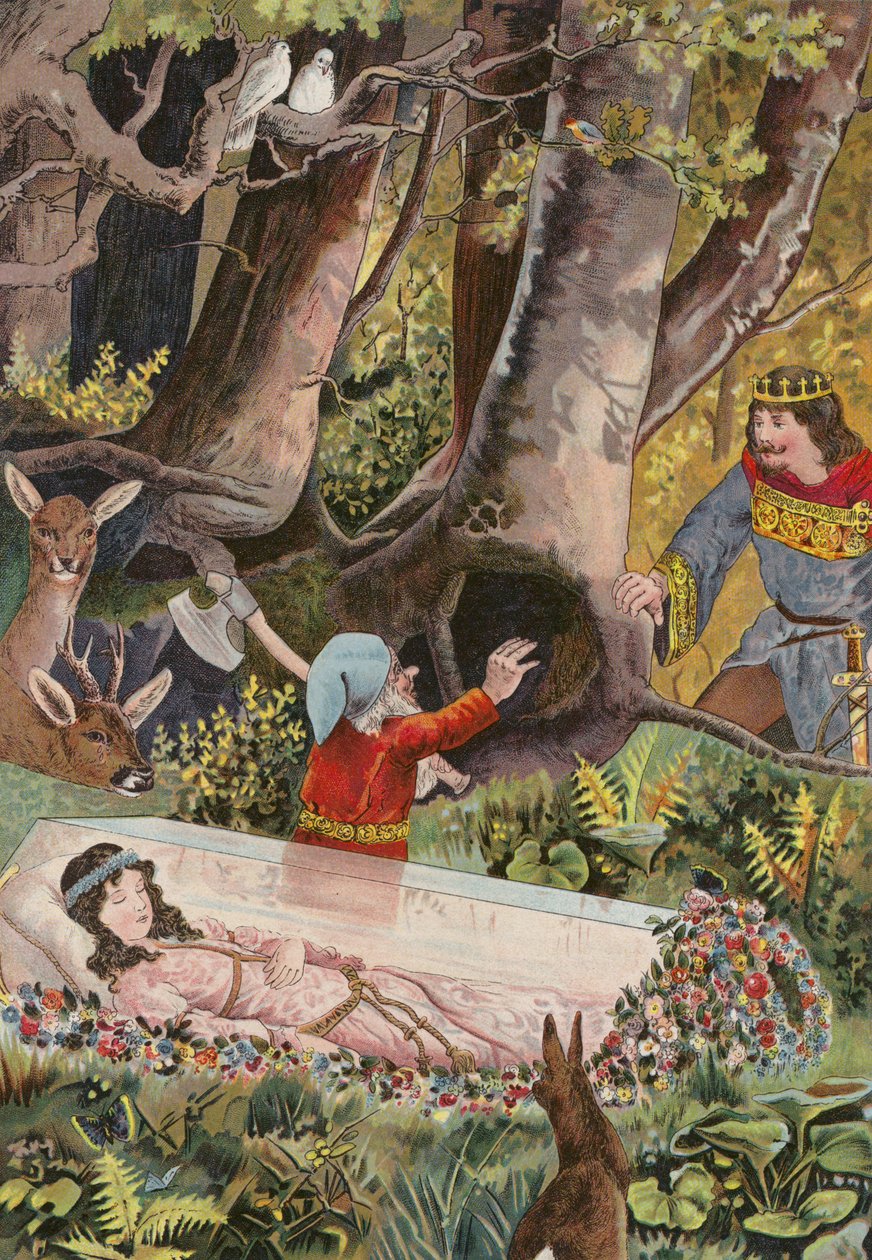 Contes de Grimms : Blanche-Neige (chromolitho) - European School