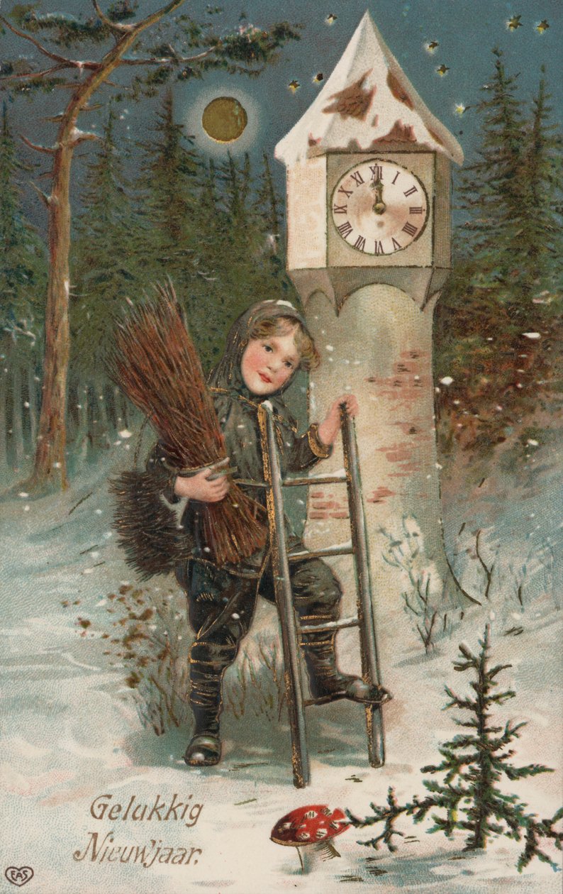 Bonne année (lithographie couleur) - European School
