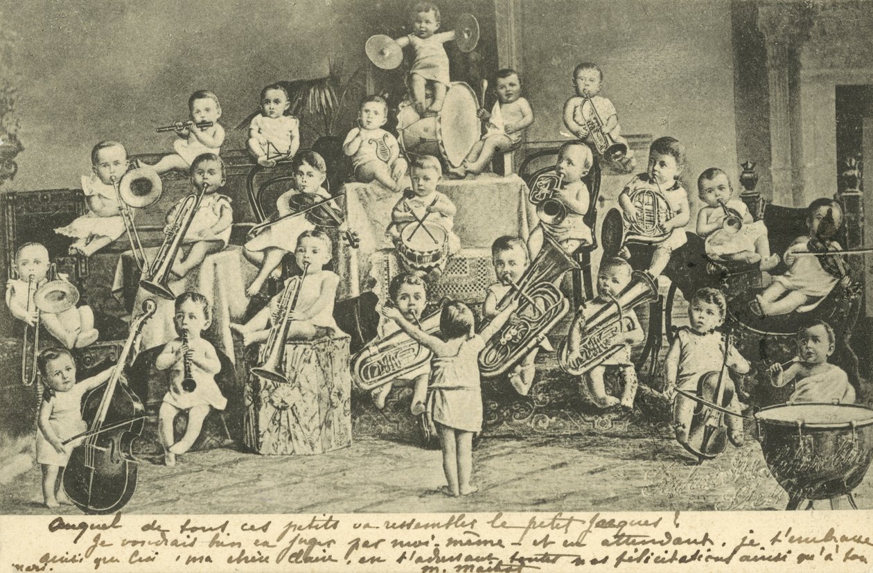 Orchestre de bébés (litho) - European School