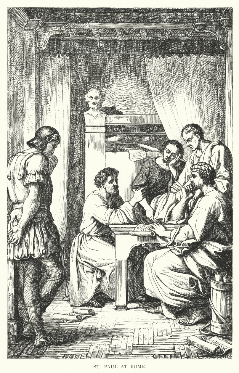 Saint Paul à Rome (gravure) - European School