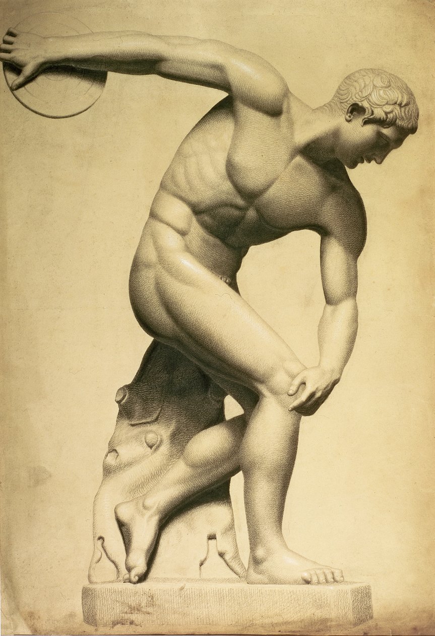 Lanceur de disque, dessin d