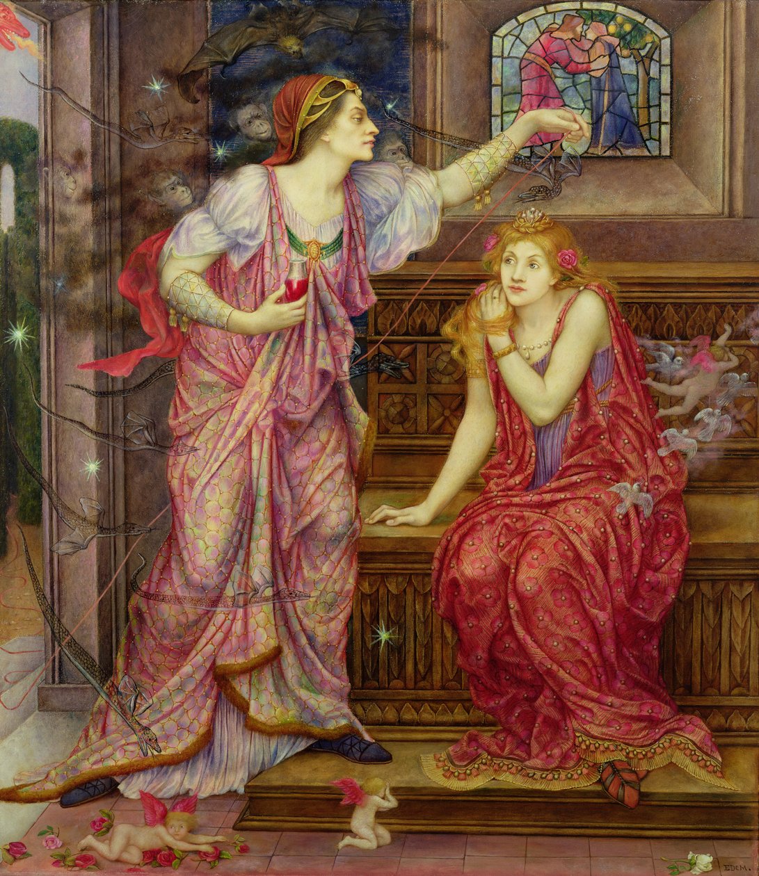 Reine Éléonore et Belle Rosamonde - Evelyn De Morgan