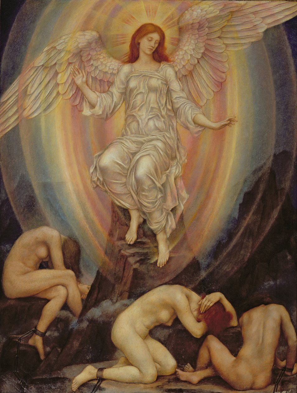 La lumière brille dans les ténèbres et les ténèbres ne la comprennent pas, 1906 - Evelyn De Morgan