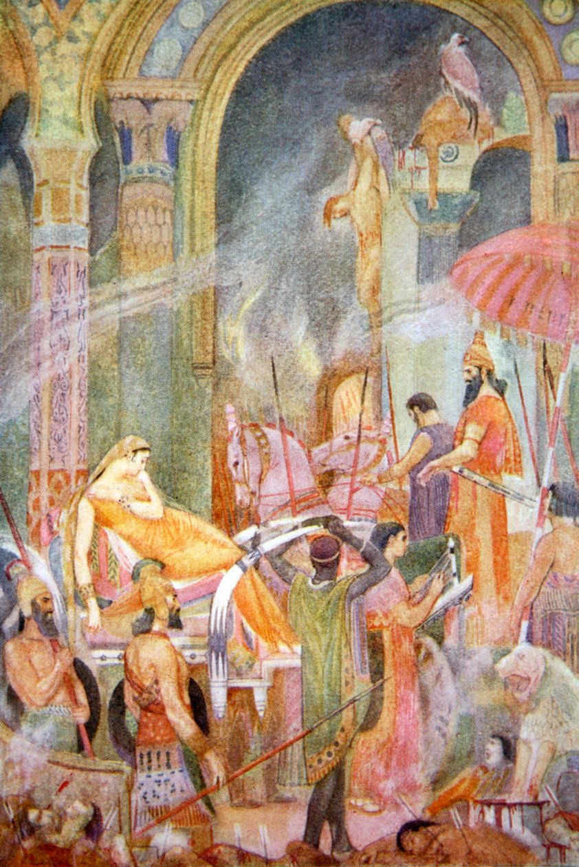 Capture de Sarrapanu par Tiglath-Pileser II, 1916 - Evelyn Paul