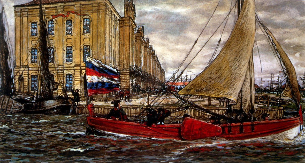 Bateau au port 1906 - Evgeni Evgenievitch Lanceray