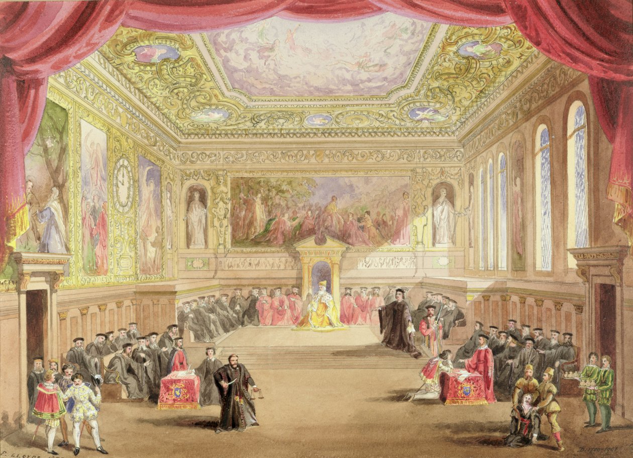 Le procès, Acte IV, Scène I de la production de 
