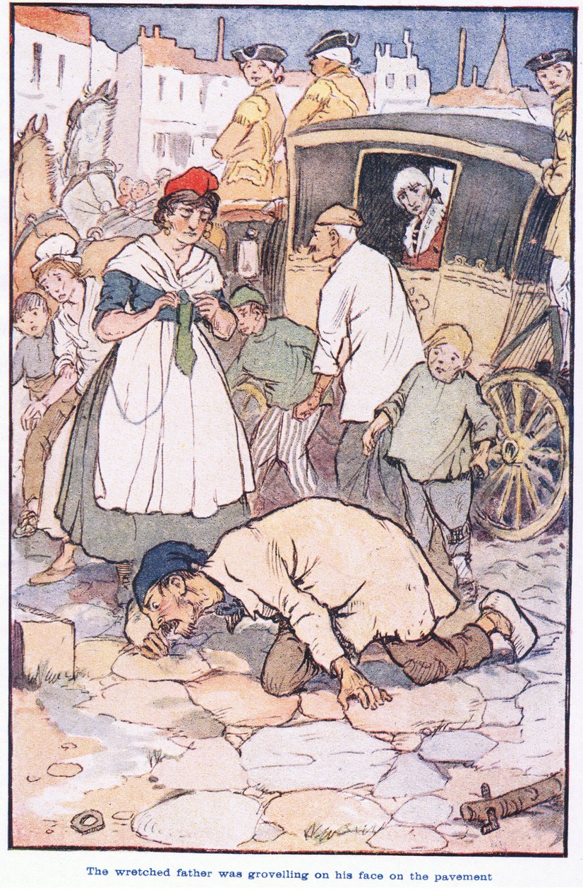 Le père misérable était prostré sur le trottoir - F. M. B. Blaikie