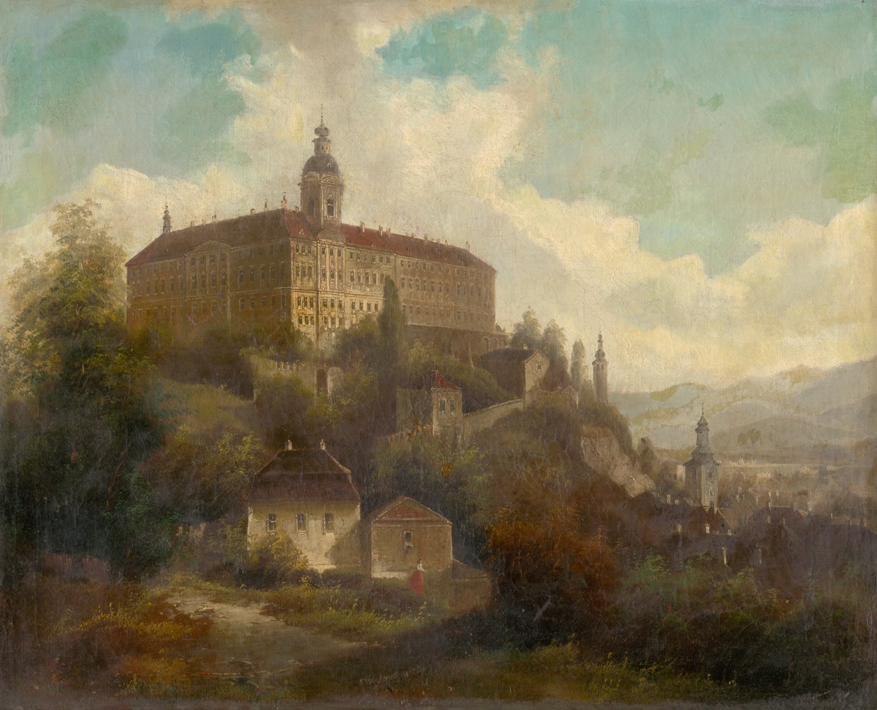 Paysage avec un château - F. W. Jankovský