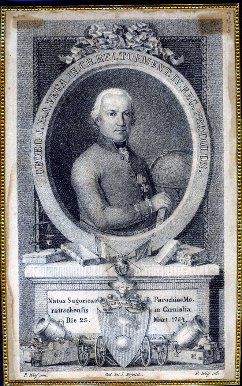Portrait de Jurij Vega - F. Wolf