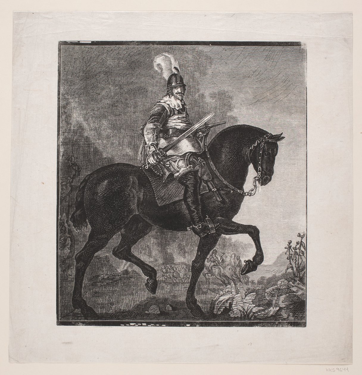 Karel van Mander : Christian IV à cheval - F. Hendriksen