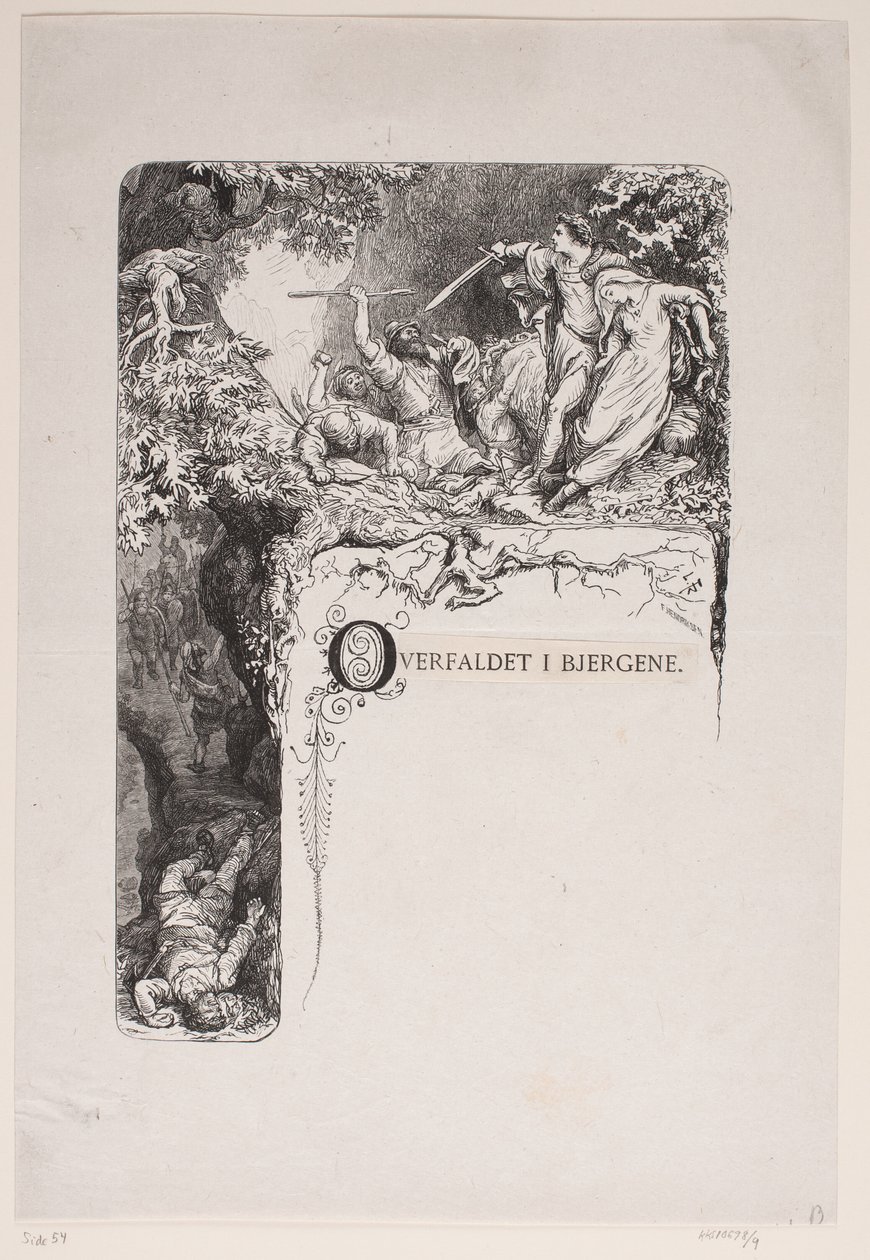 Overfaldet i bjergene - F. Hendriksen