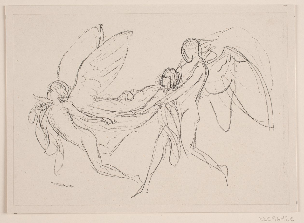 Esquisse pour un relief funéraire - F. Hendriksen