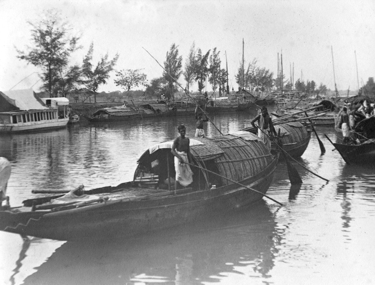 Bateaux, Alipore, Inde, 1905-1906 - F. L. Peters