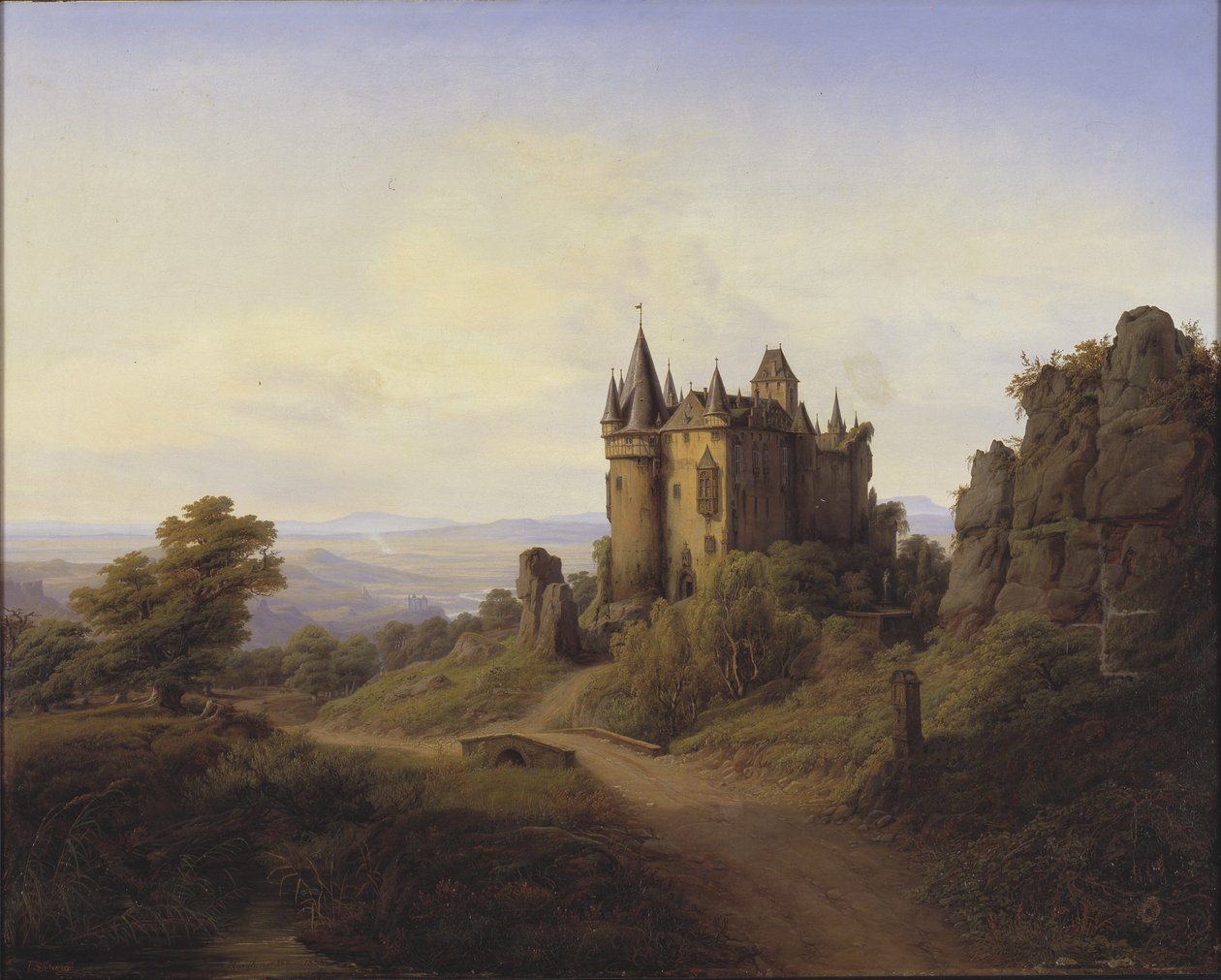 Château de Bürresheim sur la rivière Eifel - F. Sødring