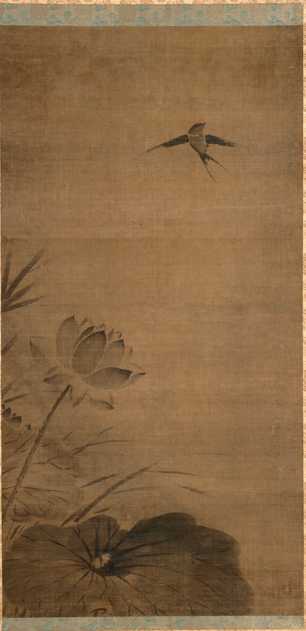 Hirondelle et lotus, milieu des années 1200 - Fachang Muqi