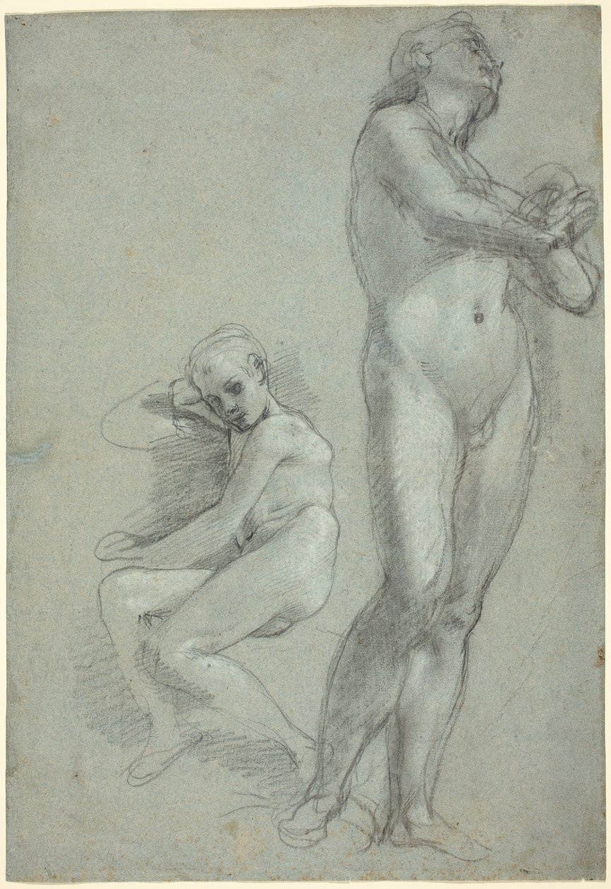 Deux jeunes hommes nus [recto] - Federico Barocci