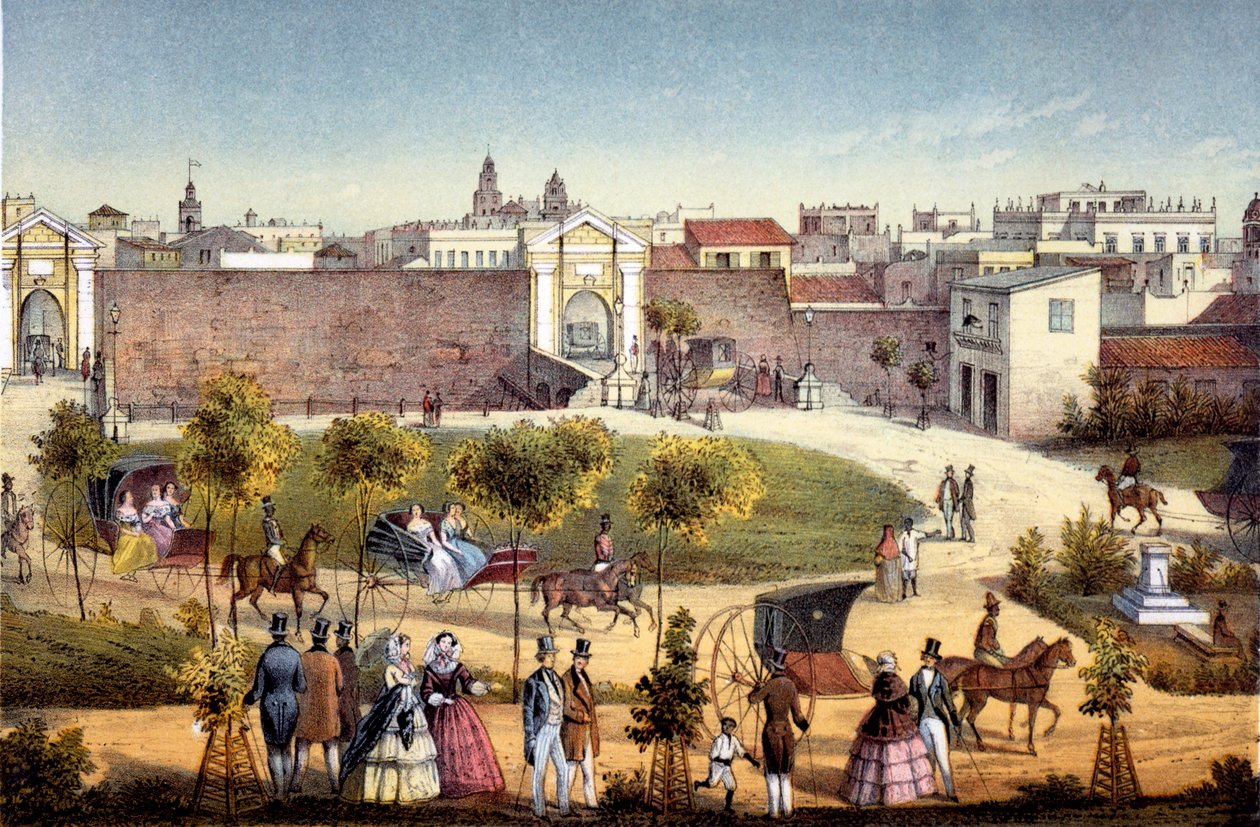 Les portes de Monseratte, La Havane, Cuba, 1840 - Federico Mialhe