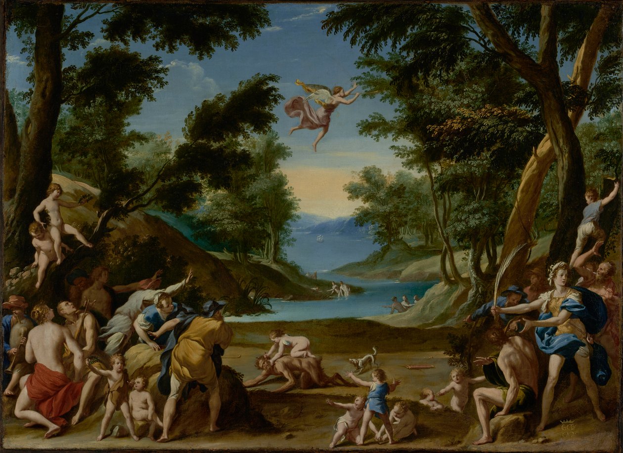 Cupidon et Pan - Federico Zuccaro