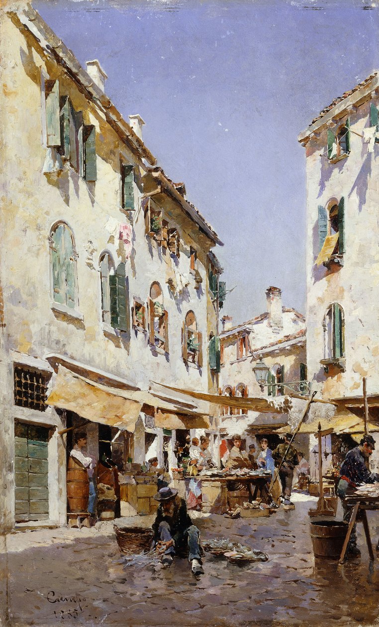 Une scène de rue, 1885 - Federico del Campo