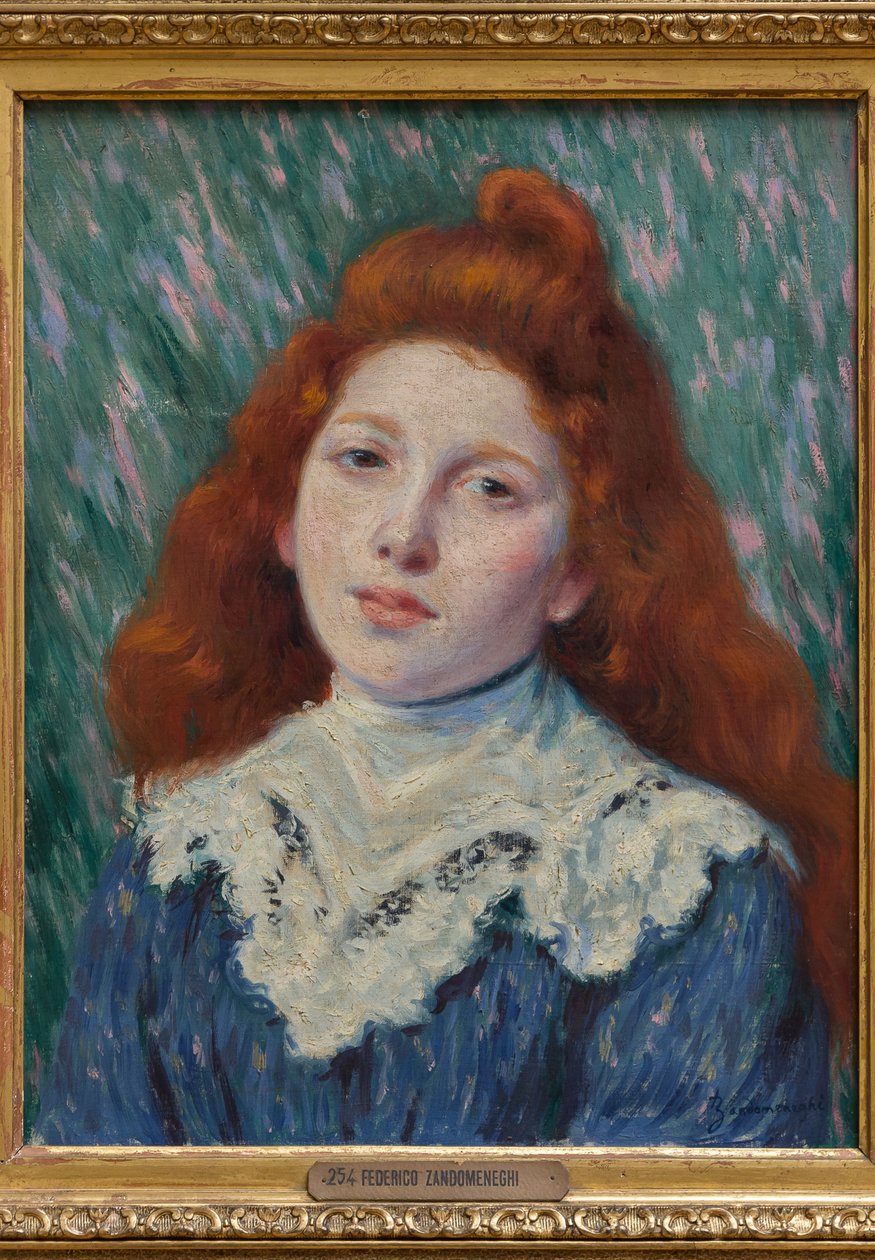 Fille au col blanc - Federigo Zandomeneghi