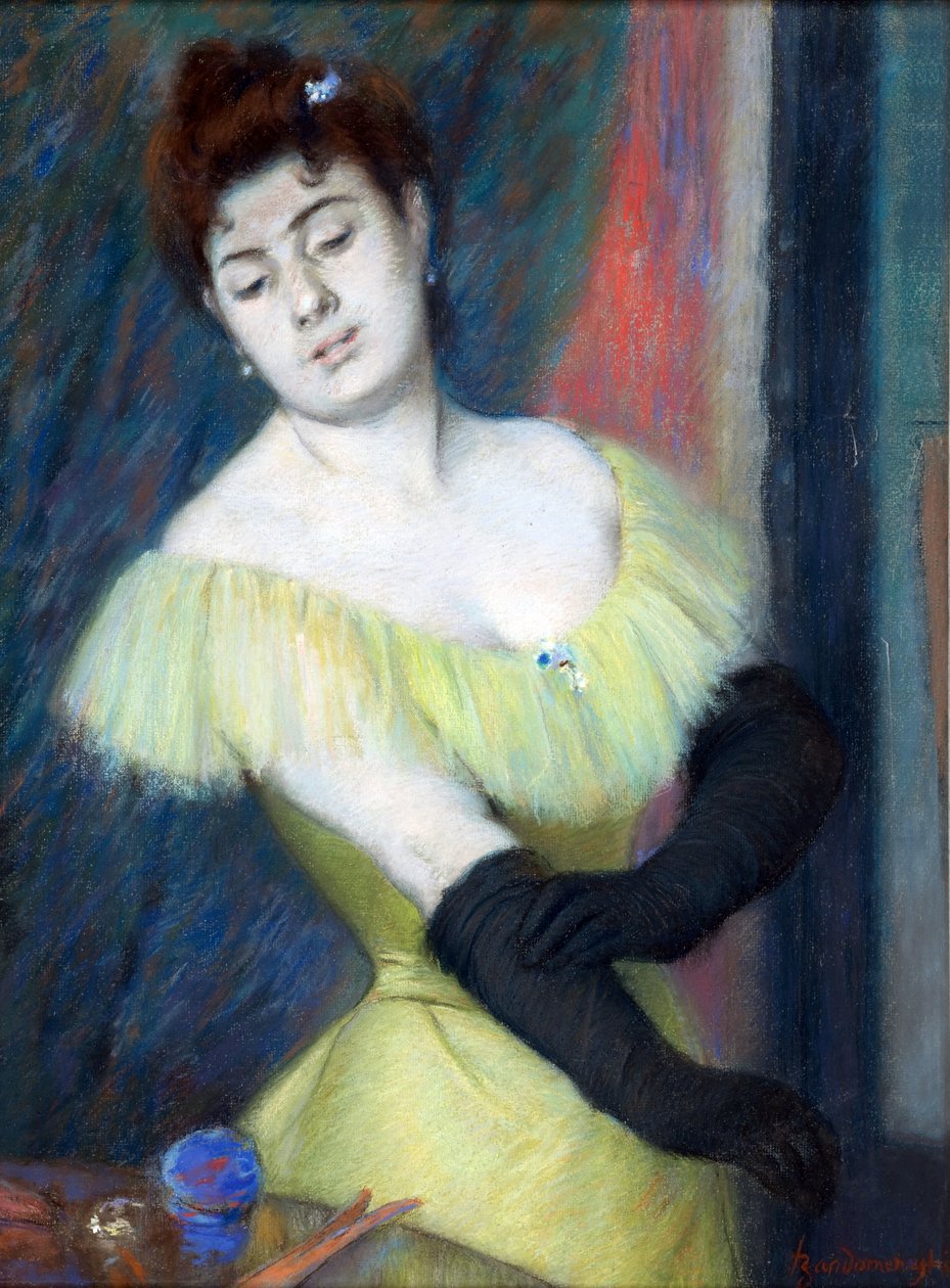 Les Gants Noirs par Zandomeneghi, Federico (1841-1917) - Federigo Zandomeneghi