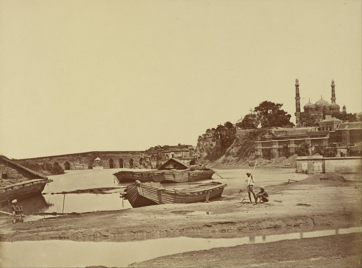 Pont de pierre et les nouvelles fortifications - Felice Beato