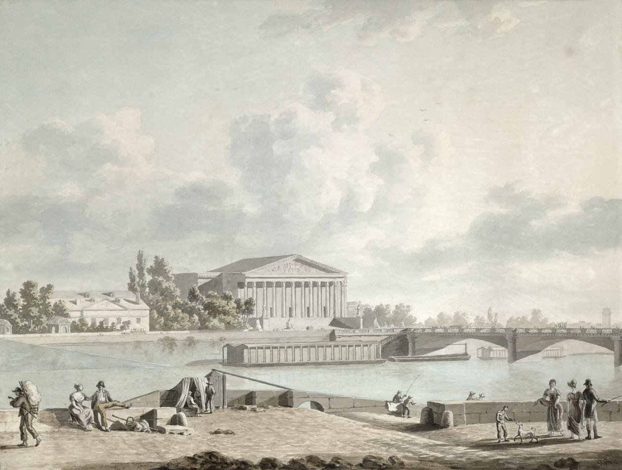Le Pont de la Concorde et la façade du Corps Législatif, vers 1809 - Felice Marie Ferdinand Storelli