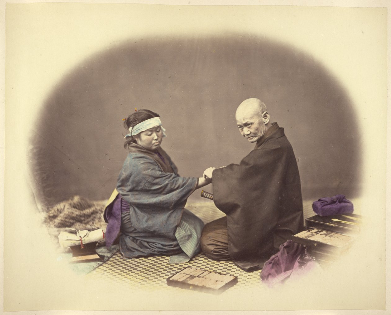 Médecin et patient japonais - Felice Beato