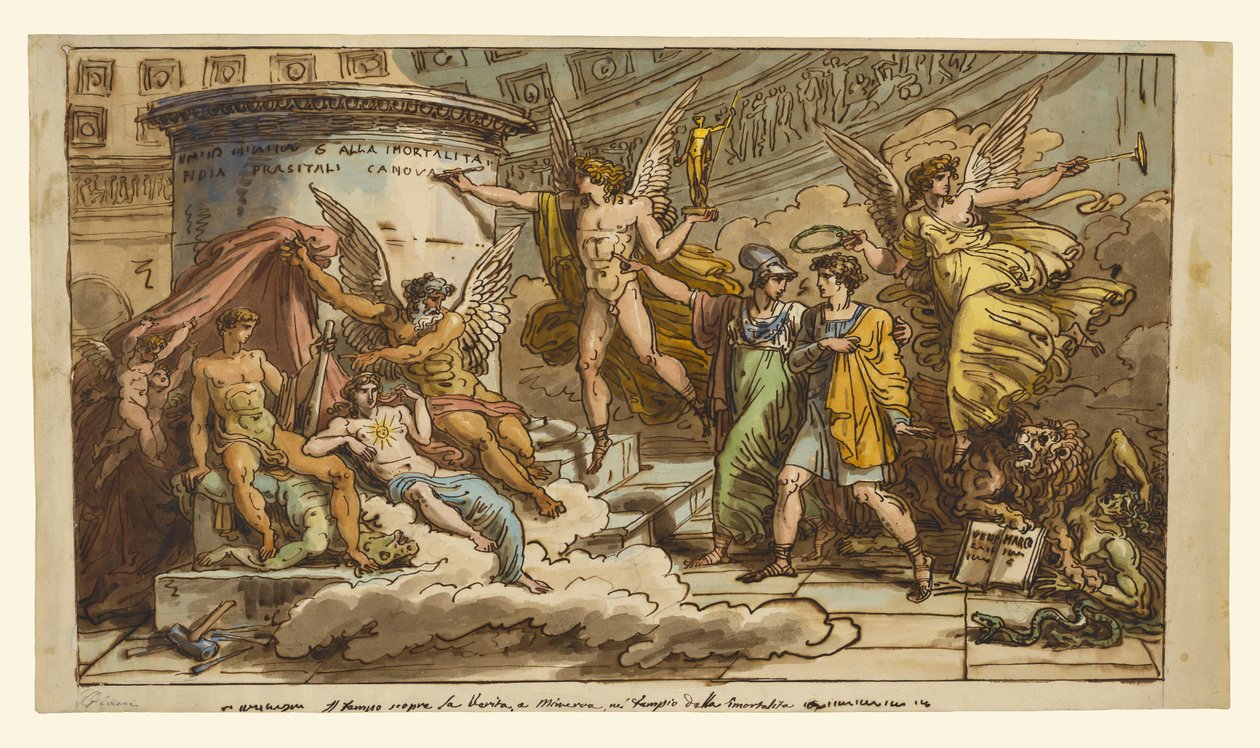 Allégorie sur la vie de Canova - Felice Giani