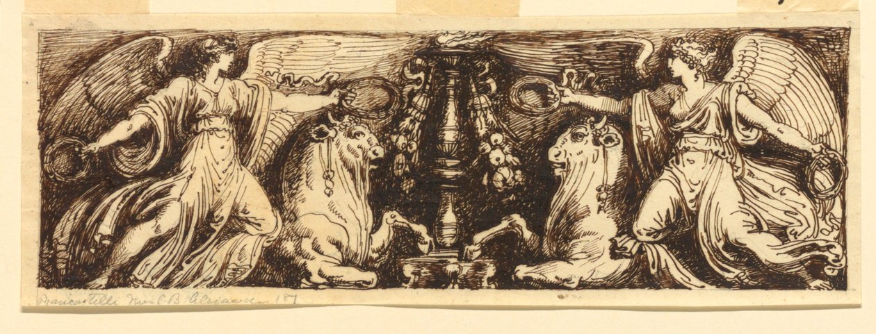 Conception pour une frise symétrique - Felice Giani