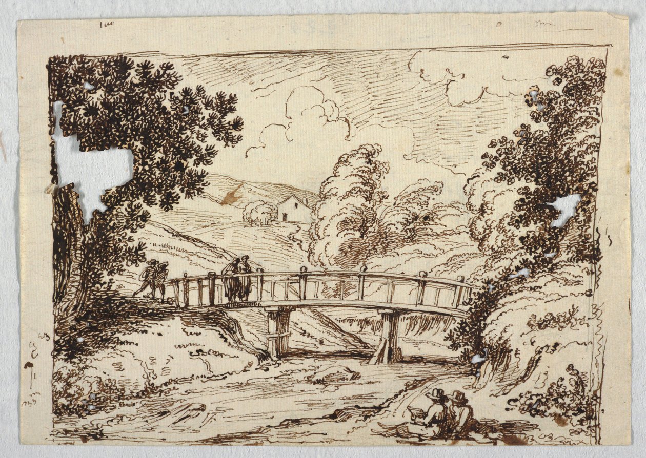 Paysage avec pont - Felice Giani