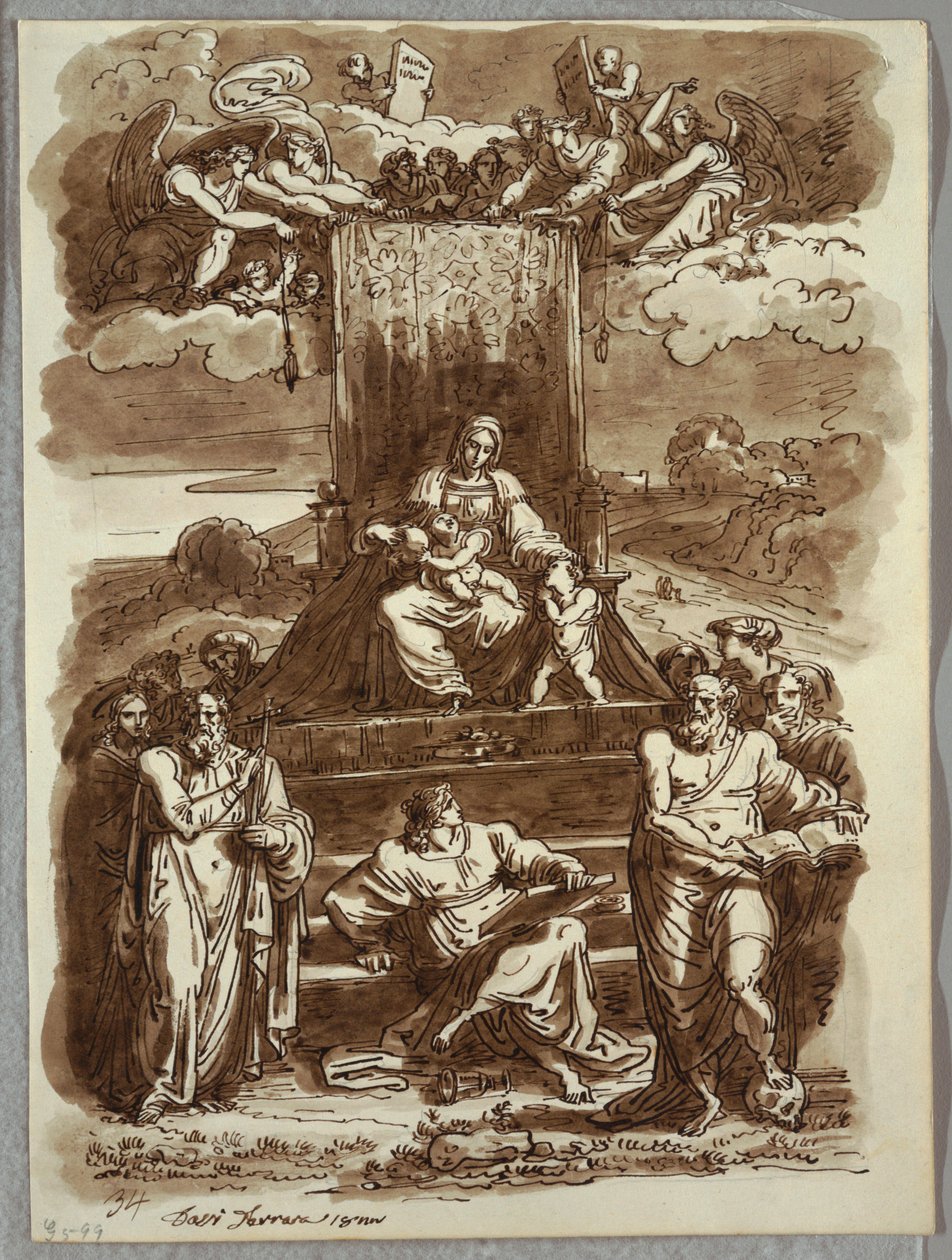 Madone en majesté - Felice Giani
