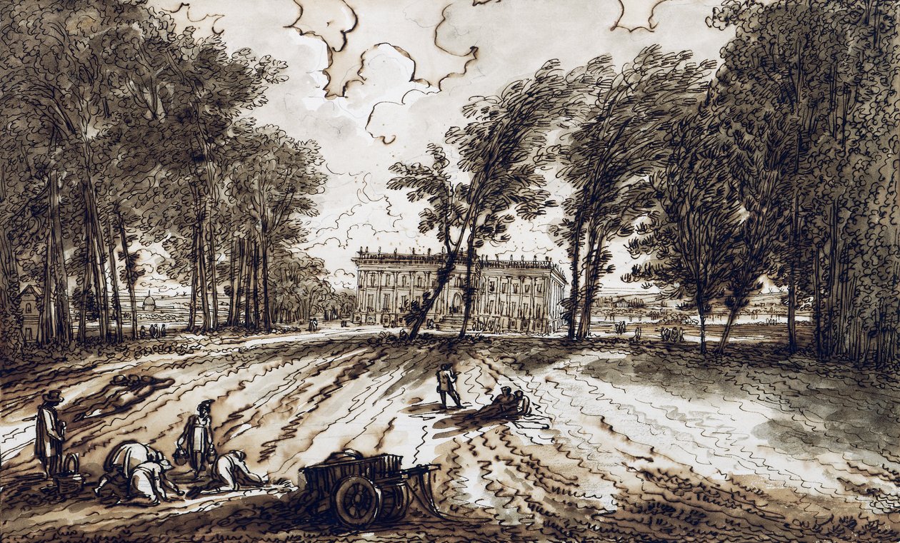 Vue de la Villa Aldini à Montmorency - Felice Giani