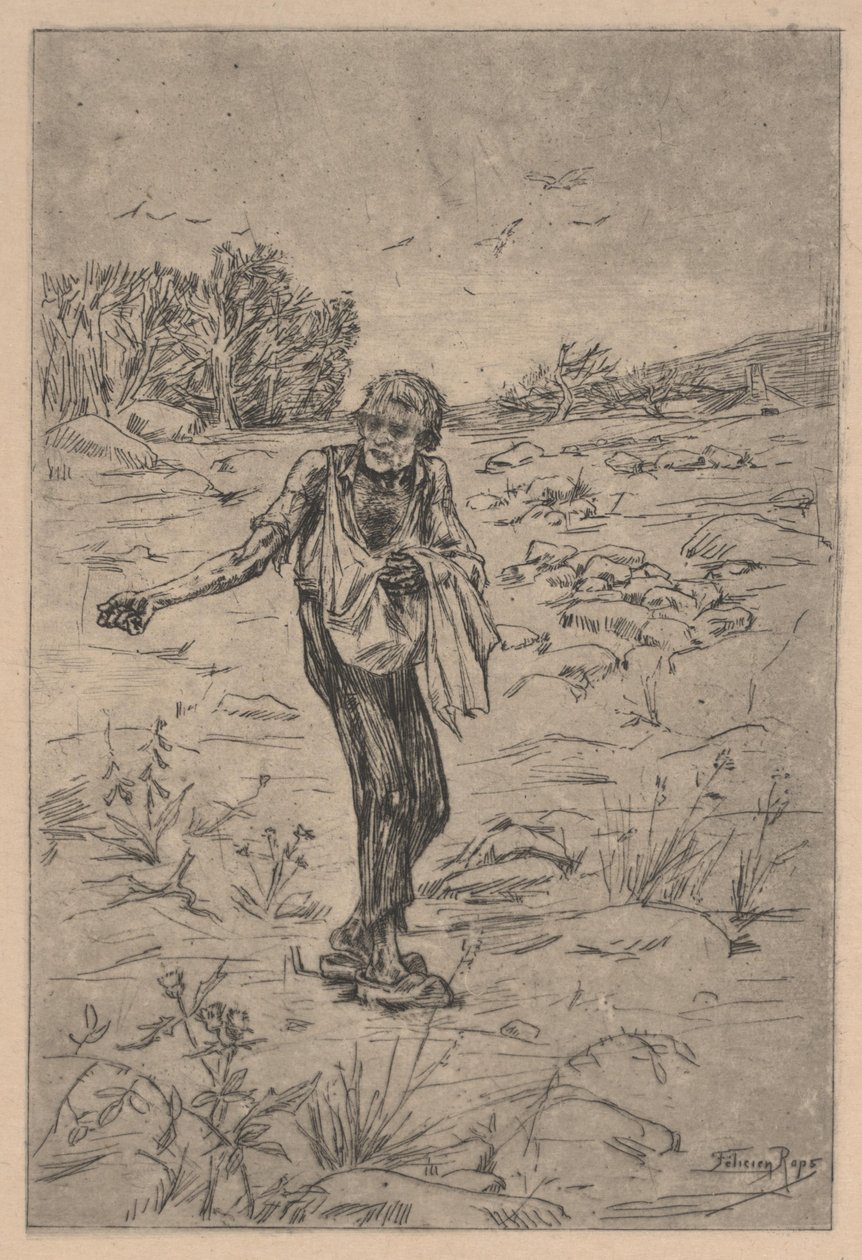 Le Semeur de paraboles (gravure) - Félicien Rops
