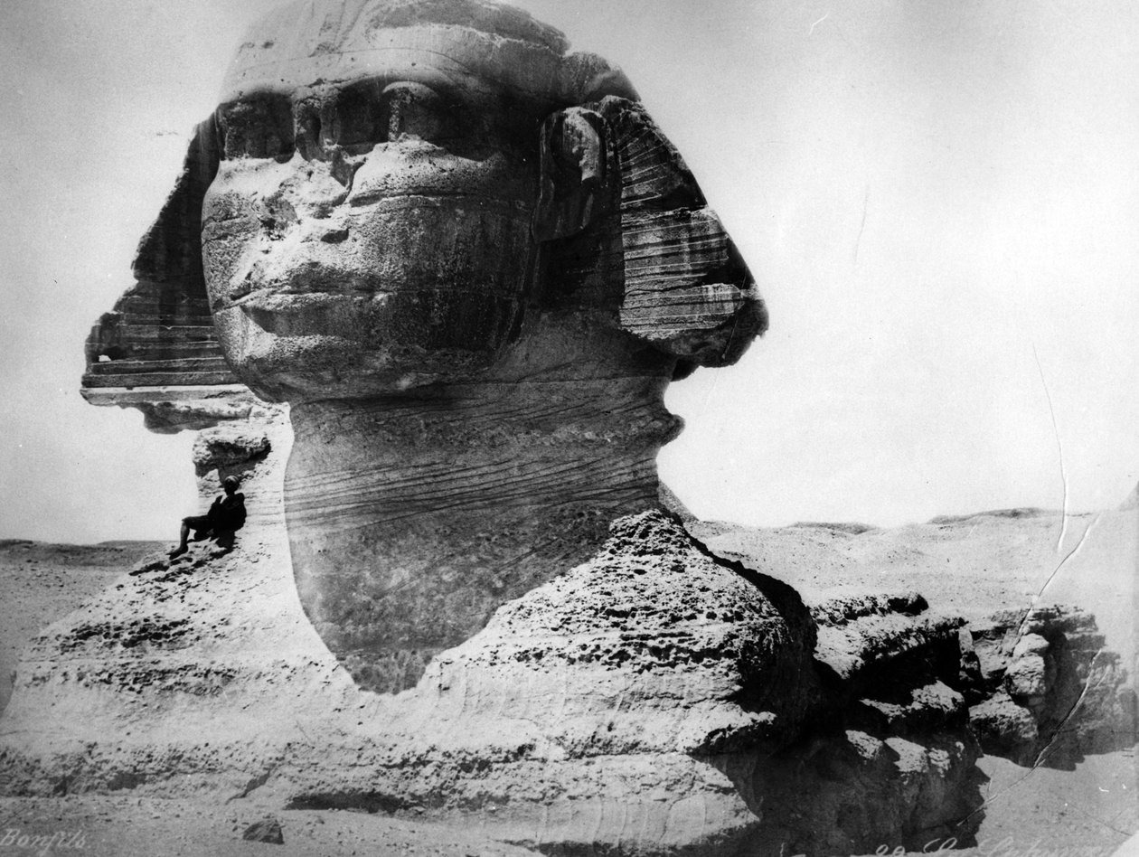 Le Sphinx à Gizeh, vers 1870-80 - Félix Bonfils