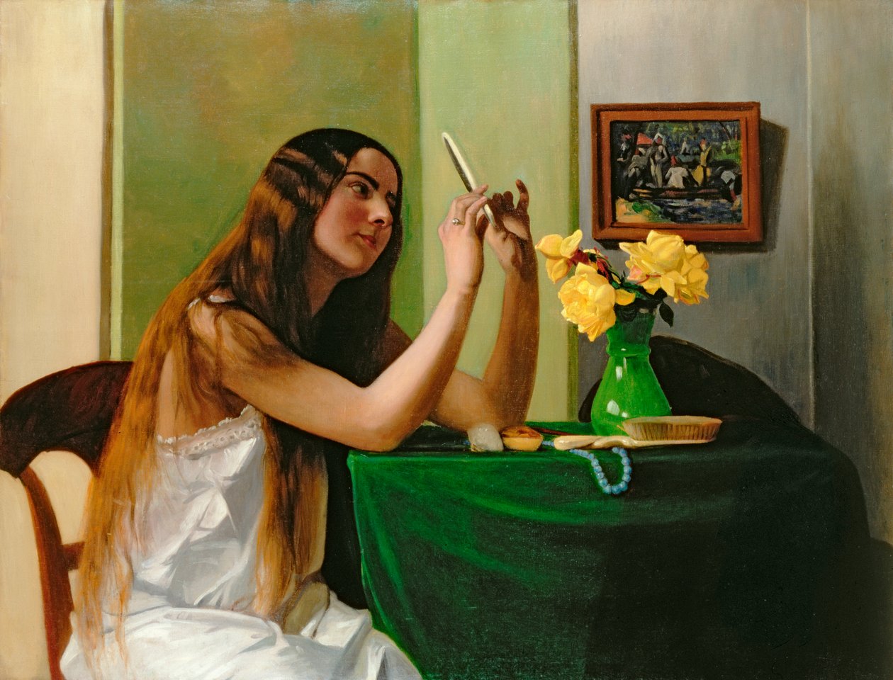 À la coiffeuse, 1911 - Felix Edouard Vallotton