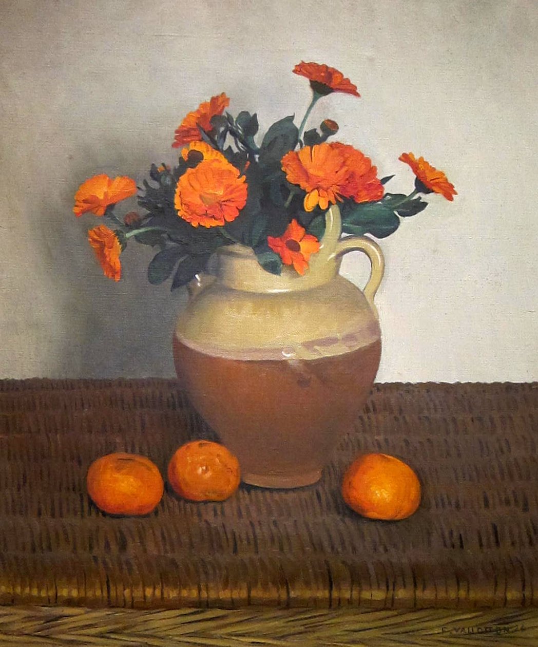 Soucis et mandarines - Felix Edouard Vallotton