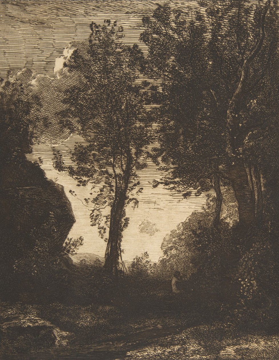 Coucher de soleil, 1858 - Felix Bracquemond