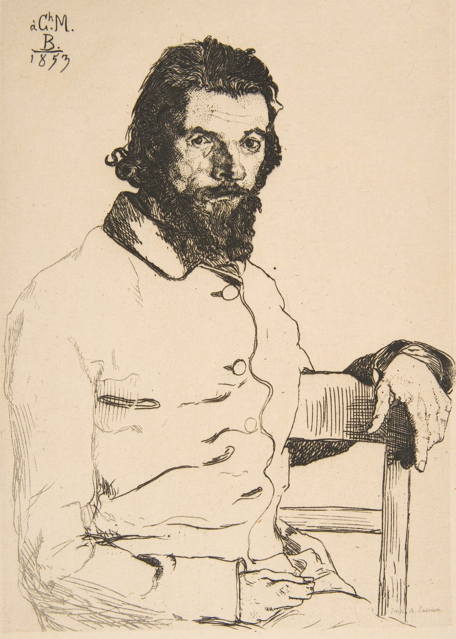 Portrait de Charles Meryon, 1853 - Felix Bracquemond