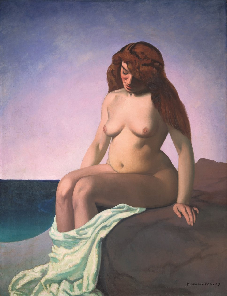 Baigneuse au rocher, 1909 - Felix Edouard Vallotton