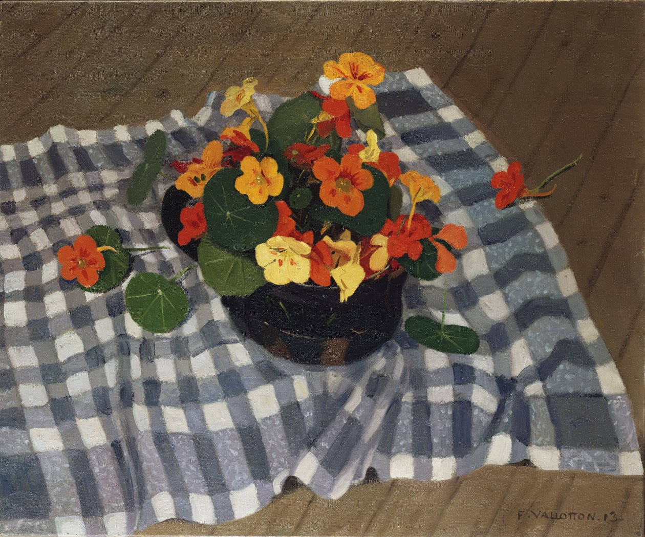 Bol de capucines - Felix Edouard Vallotton