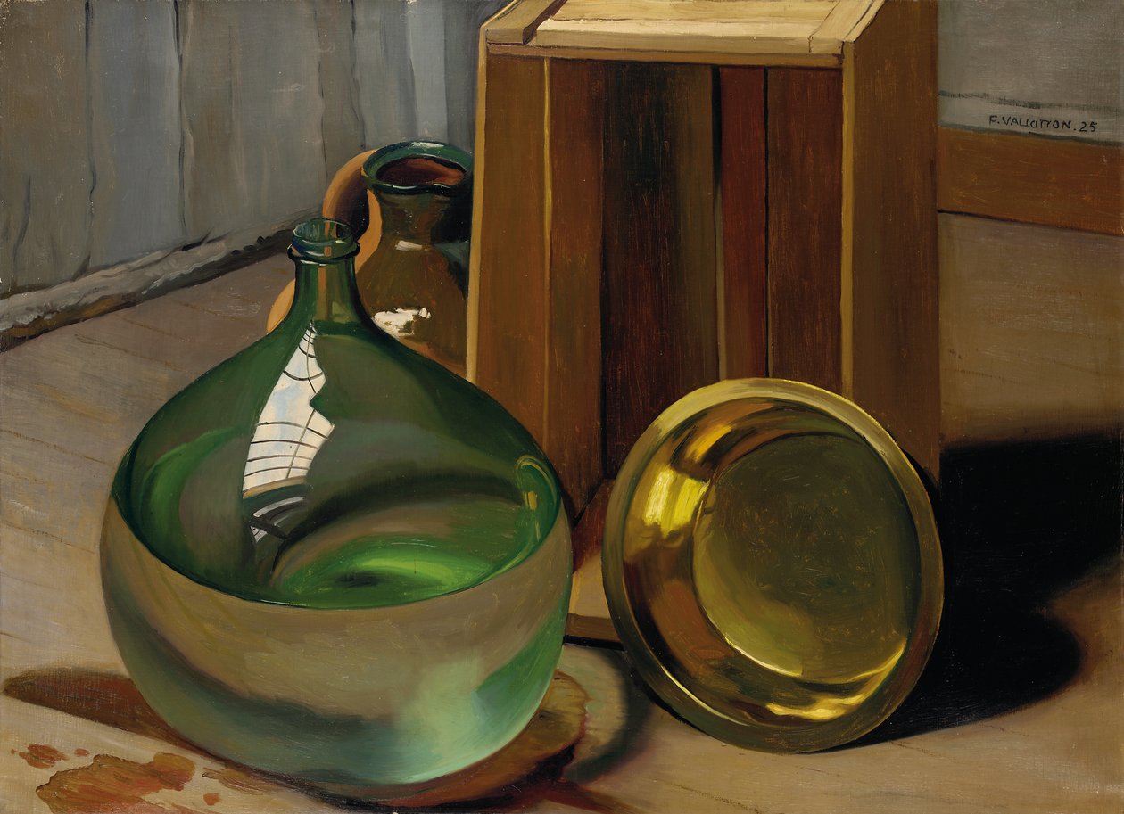 Dame-jeanne et caisse, 1925 - Felix Edouard Vallotton