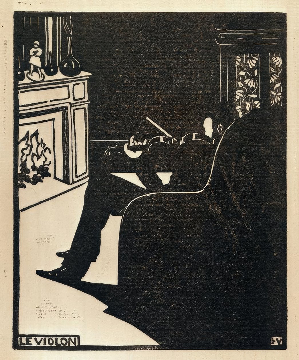 Le violon - Felix Edouard Vallotton