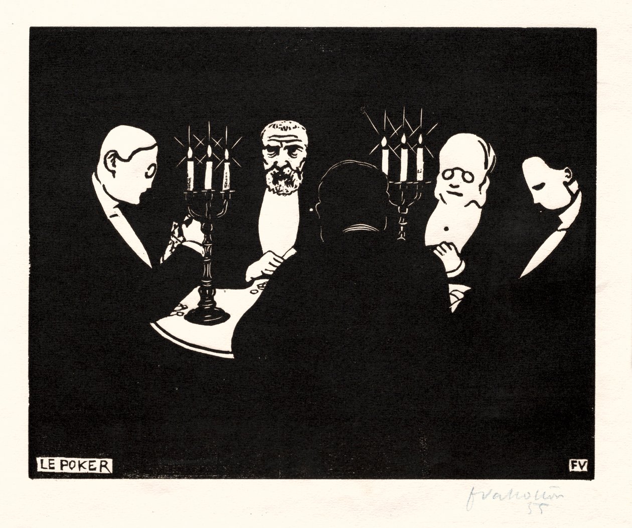Poker, 1896 - Felix Edouard Vallotton