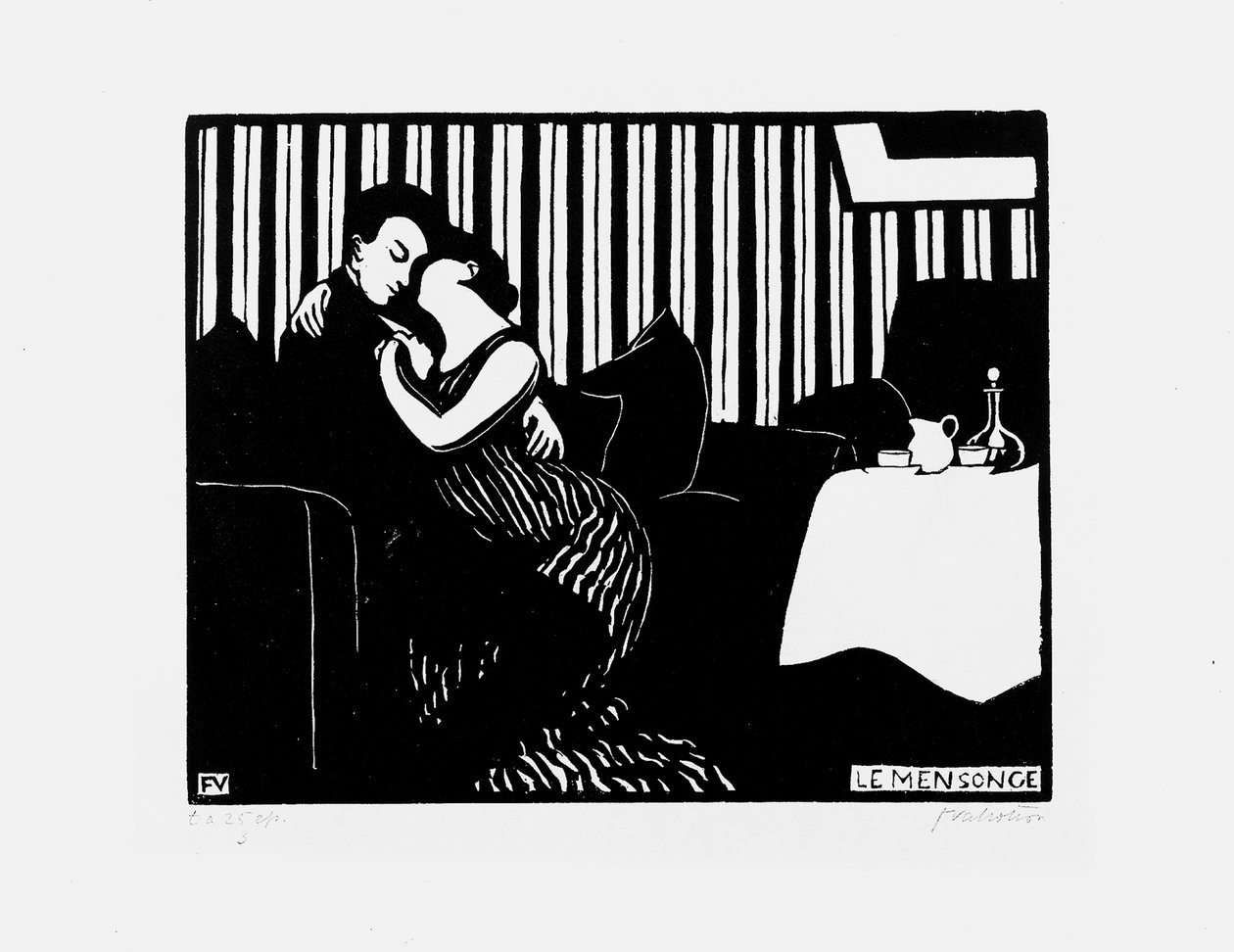 Le mensonge, 1897-98 - Felix Edouard Vallotton