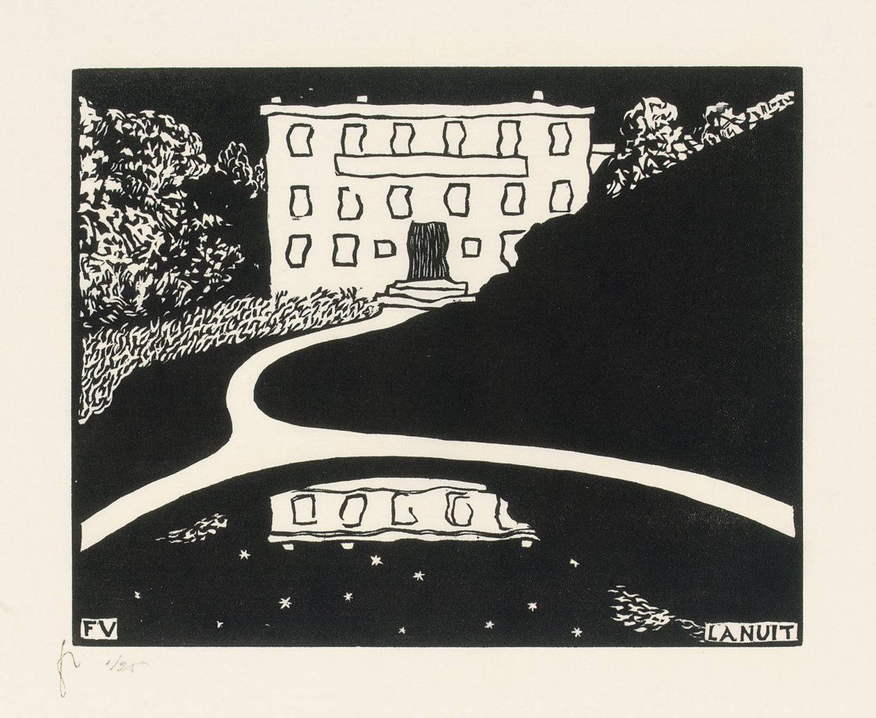 La Nuit - Felix Edouard Vallotton